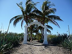 Entrance to Cabuya Island cementery