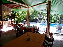 Restaurant & Pool Restaurant overlooking pool