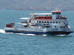 Tambor ferry Tambor ferry crossing the Nicoya Gulf