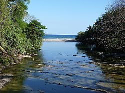 Rio Lajas emptying to the Nicoya Gulf